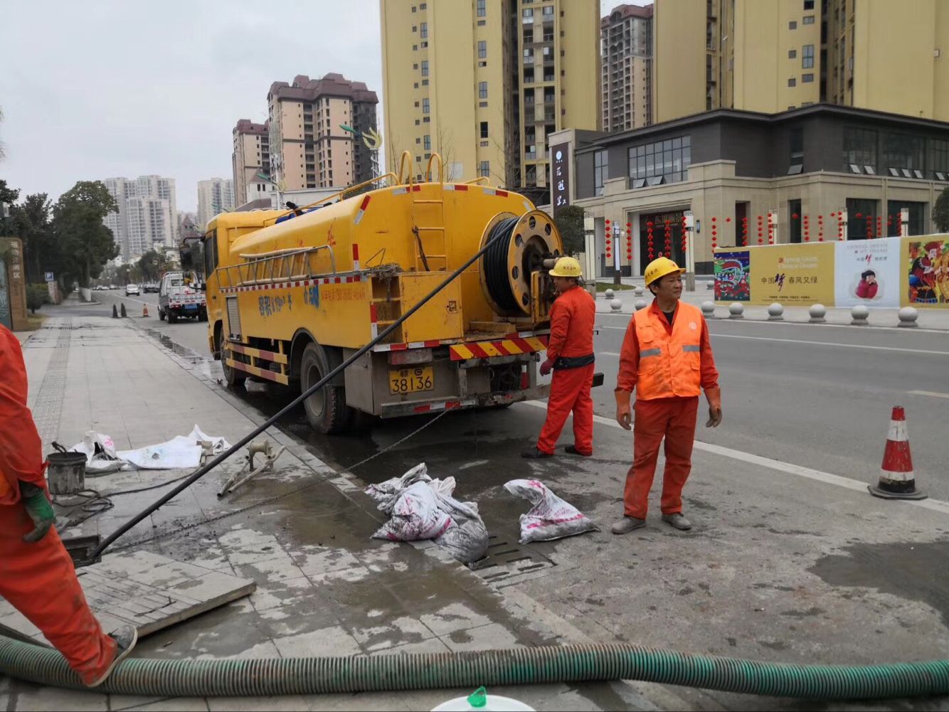 澧县排污管道清淤-管道清洗